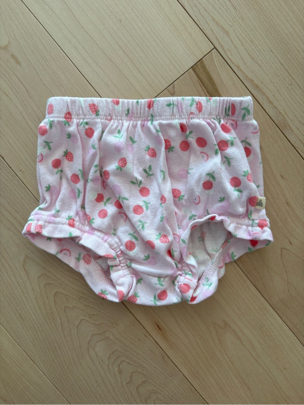 GAP Pink Strawberry-Print Diaper Cover